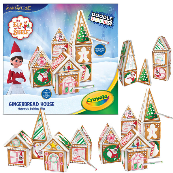 Crayola Elf on The Shelf Gingerbread House Magnetic Kit